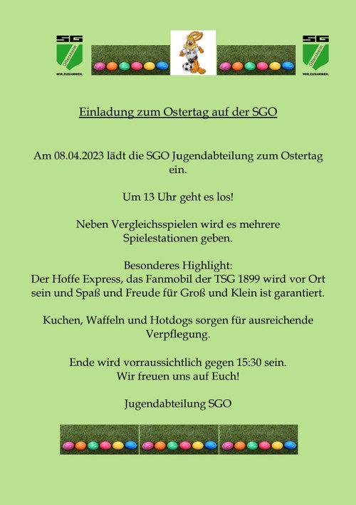 SG Oftersheim - Ostertag 2023