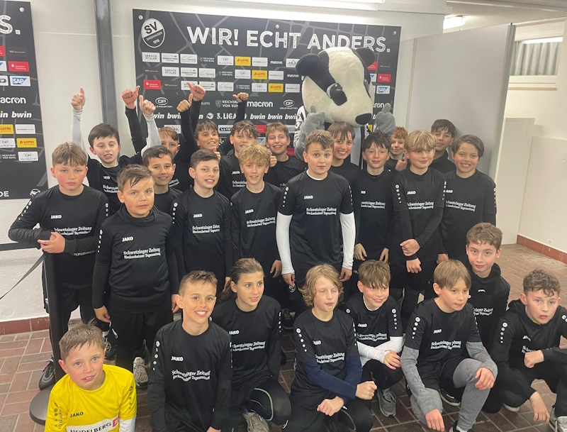 SGO Einlaufkinder beim SV Sandhausen