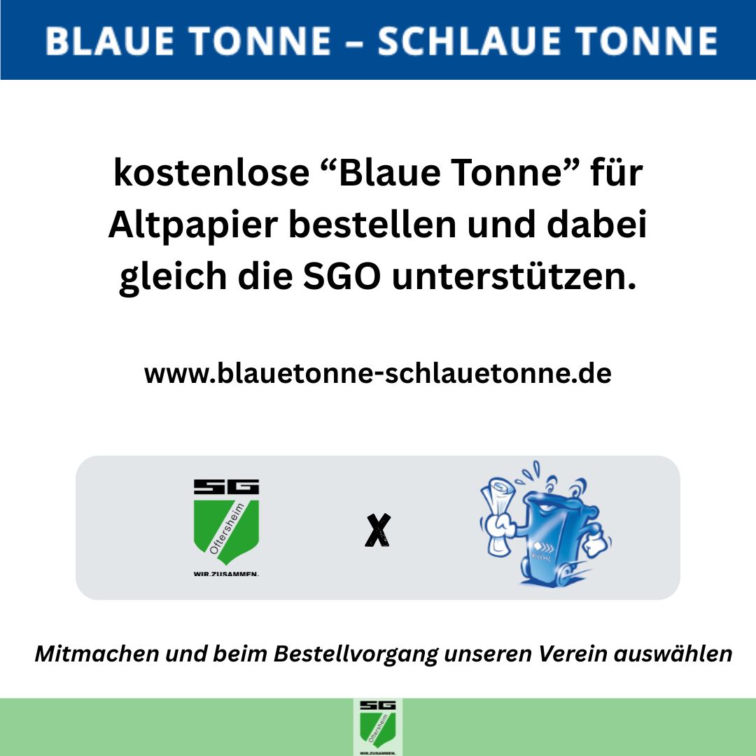 Umwelt verbessern und die SGO dabei unterstützen